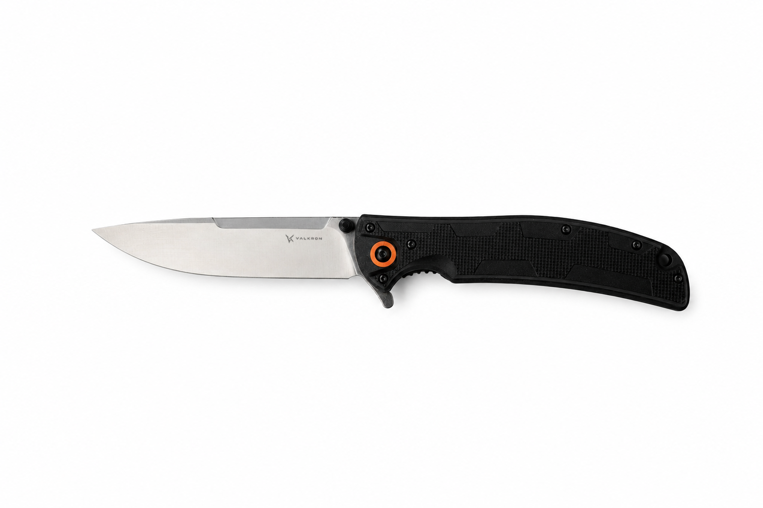 Strikeline folding knife open side view by VALKRON