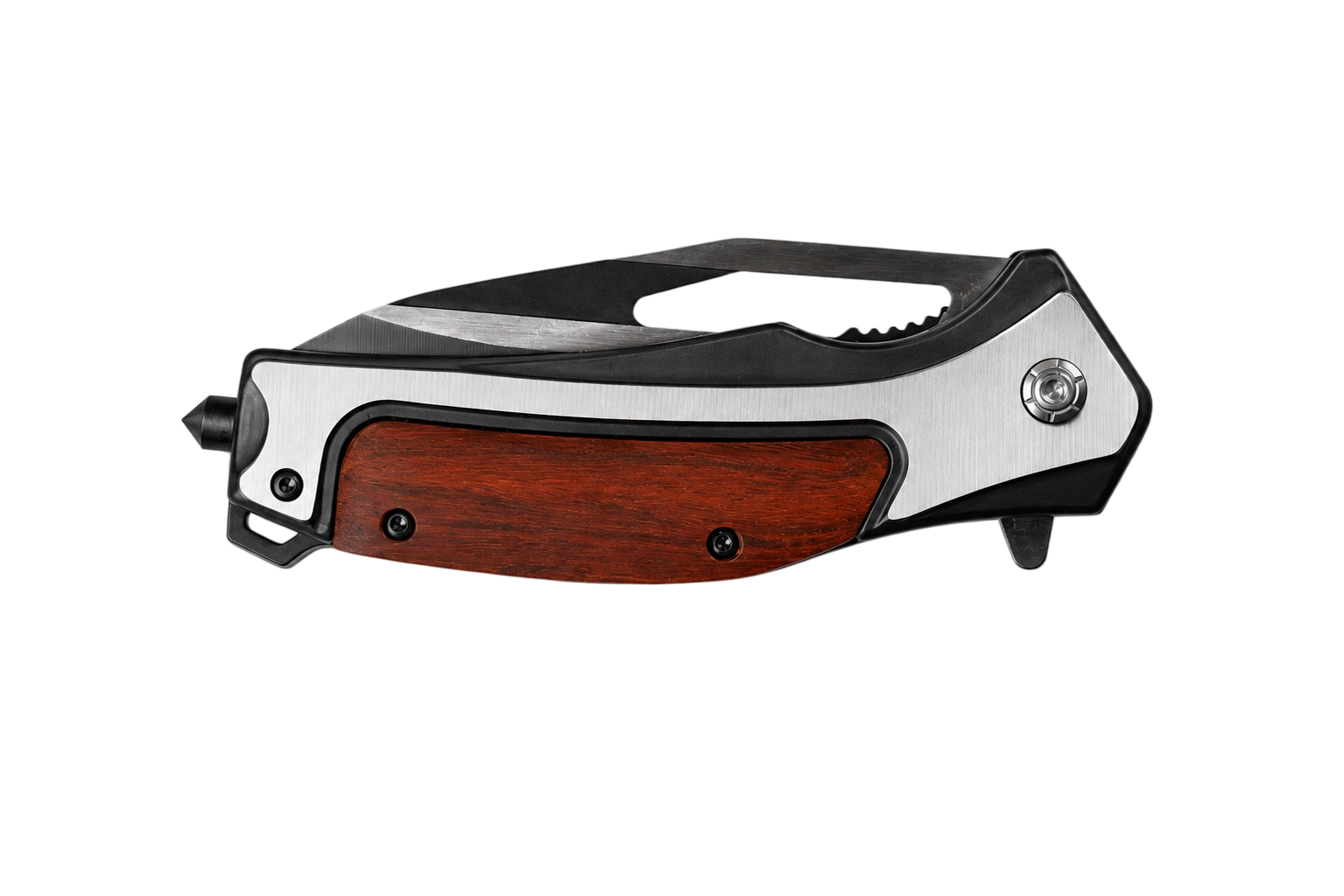Redcrest folding pocket knife closed side view