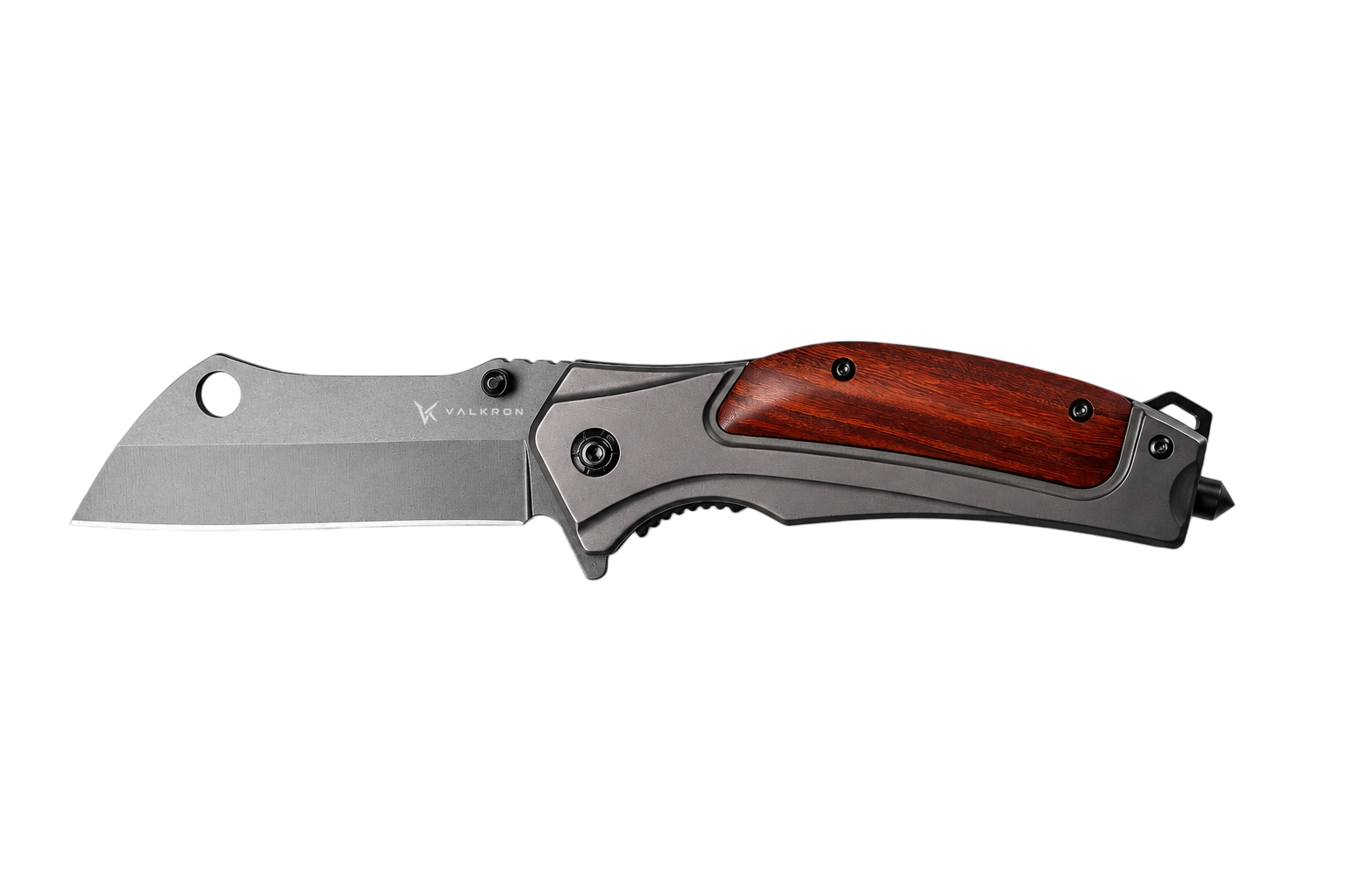 Brimstone EDC folding knife open view by VALKRON
