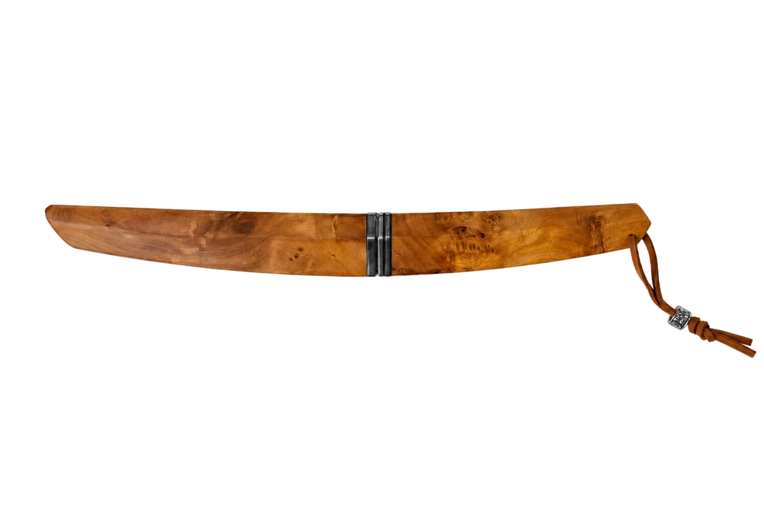 Aurora Damascus fixed blade knife Sheath View