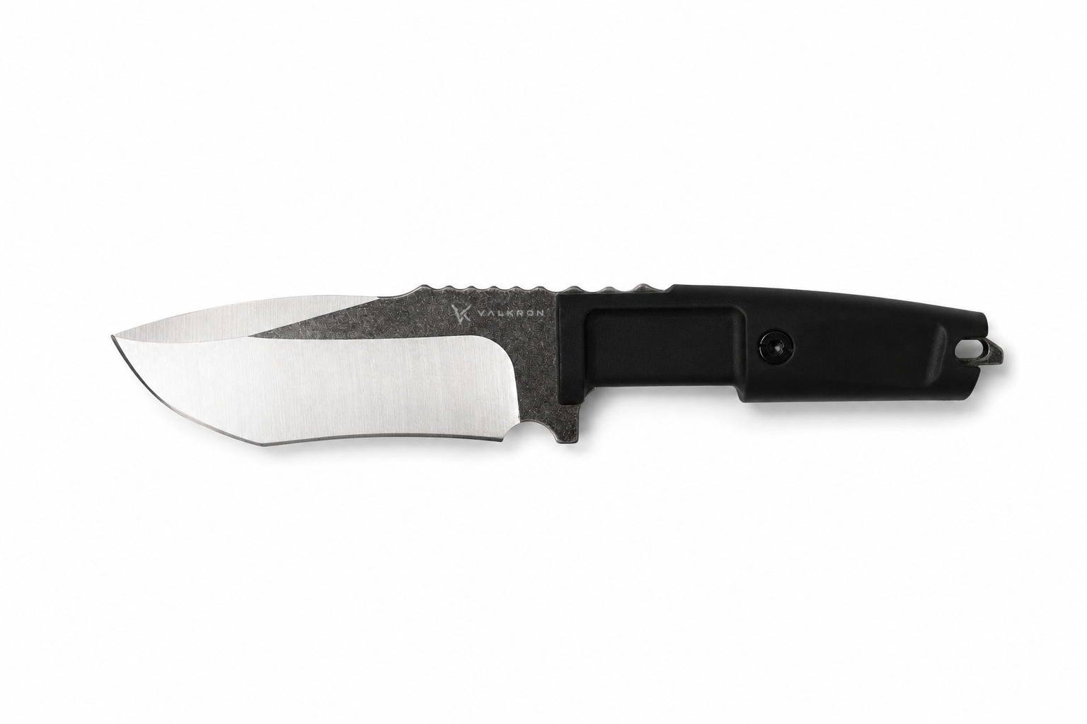 Blackcrest compact fixed blade knife side view by VALKRON