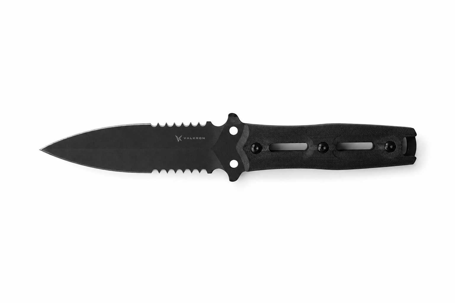 Shadowlance fixed blade knife side view by VALKRON