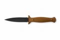 Sandfang fixed blade knife side view with tan handle by VALKRON