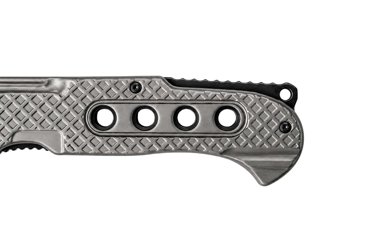 Warcleaver folding pocket knife handle detail